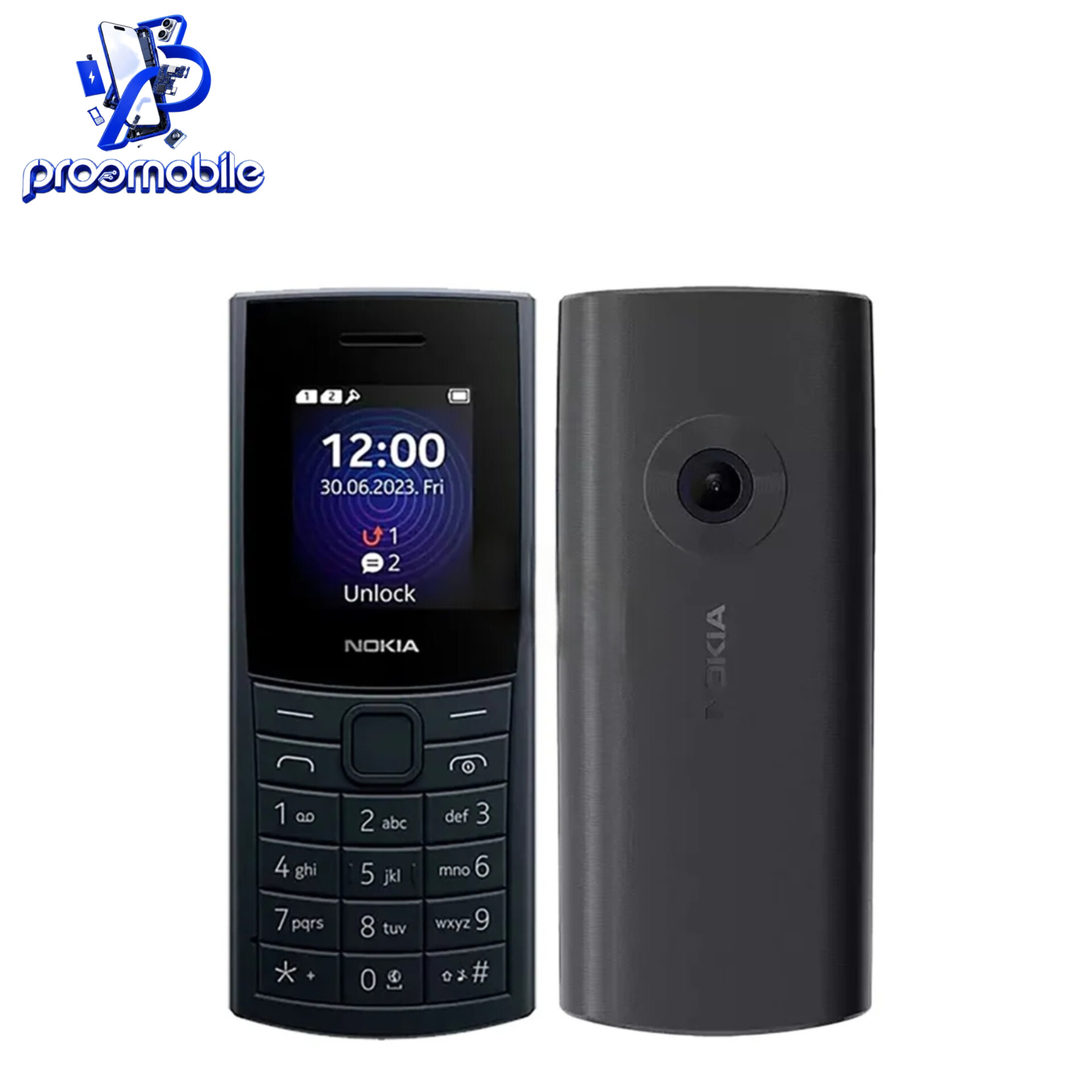 قاب و شاسی کامل گوشی نوکیا Nokia 110 2023 به همراه درب پشت