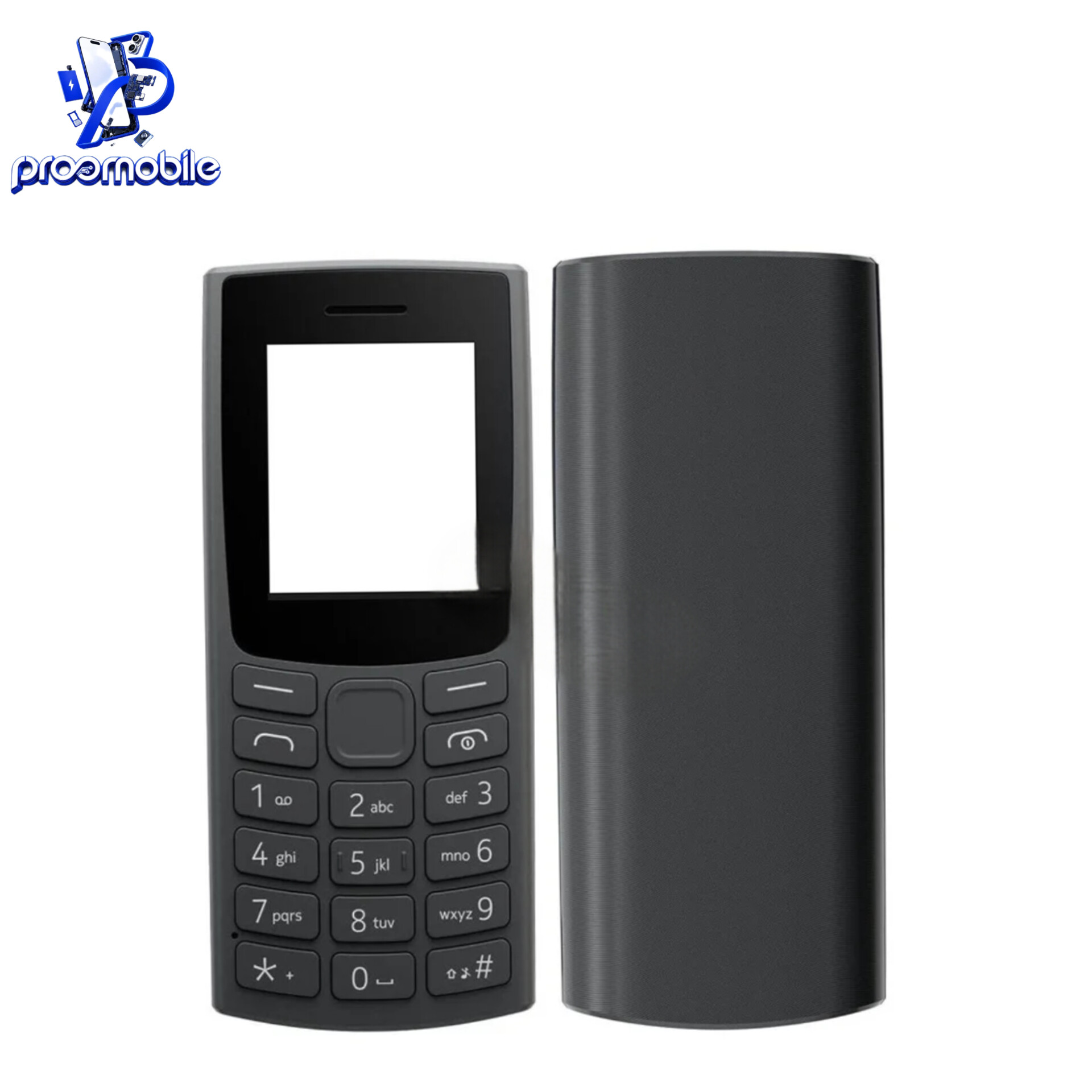 قاب و شاسی کامل گوشی نوکیا Nokia 106 2023 مشکی