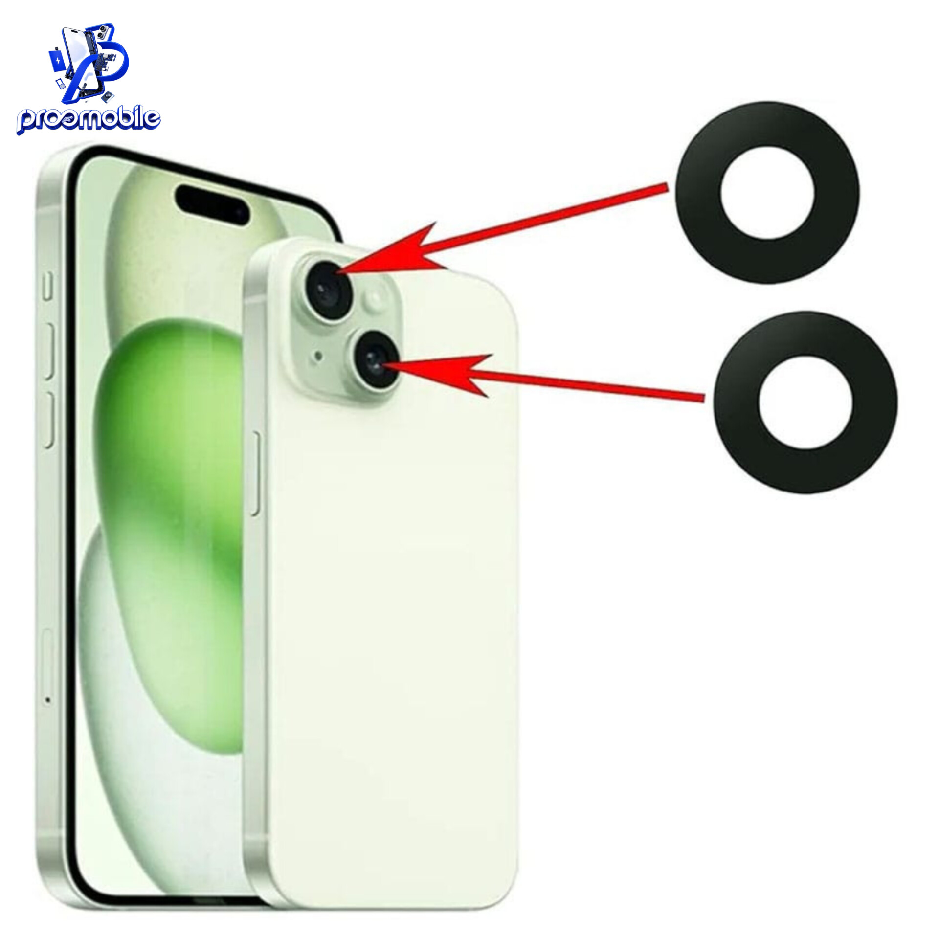 شیشه دوربین اصلی Apple iPhone 15