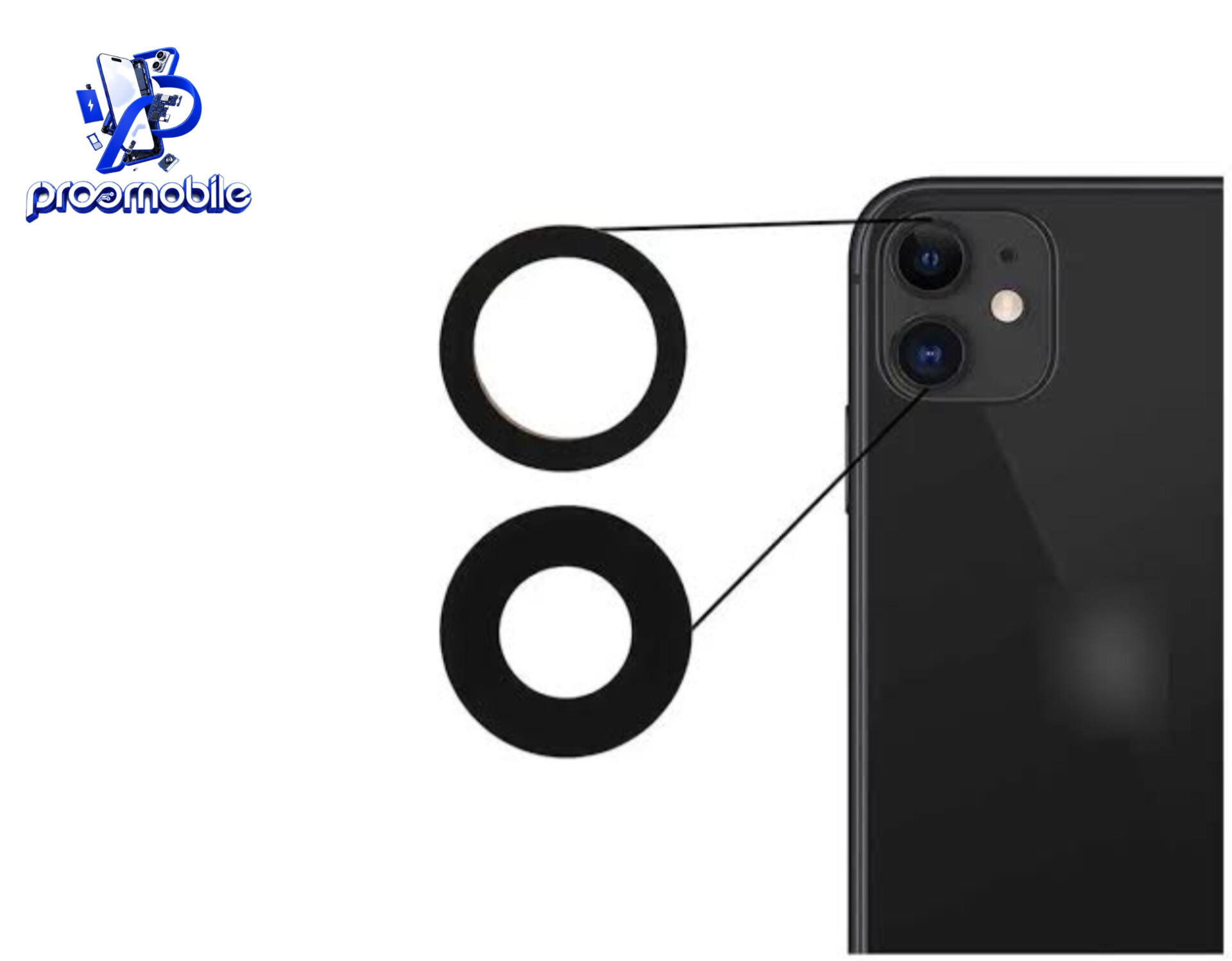 شیشه دوربین اصلی Apple iPhone 11