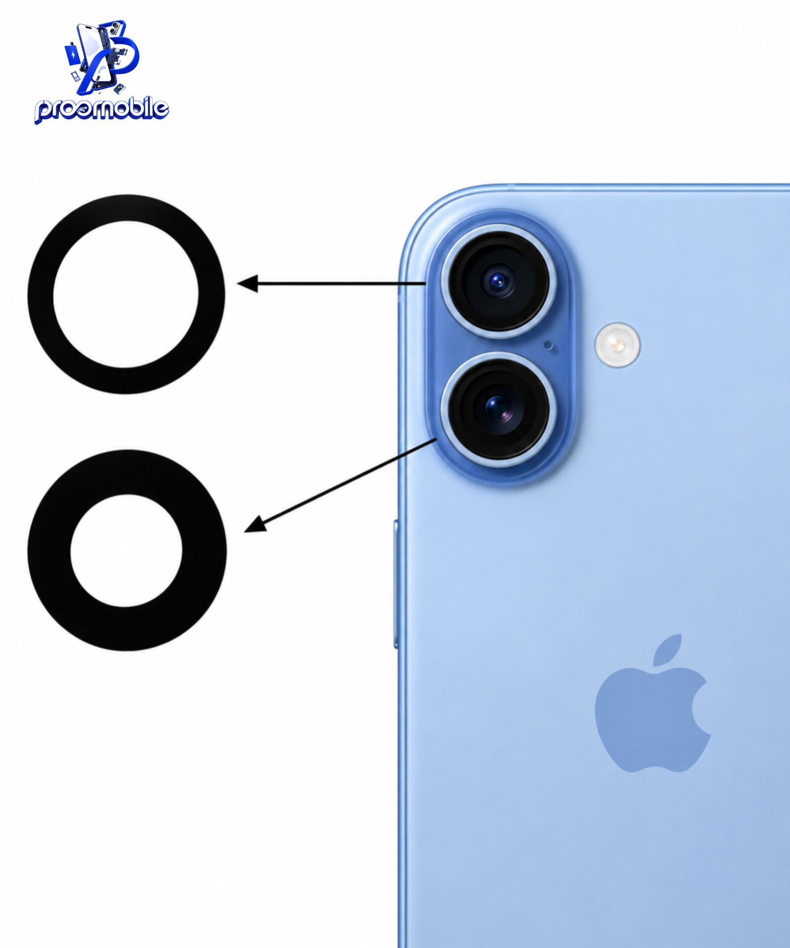 شیشه دوربین اصلی Apple iPhone 17