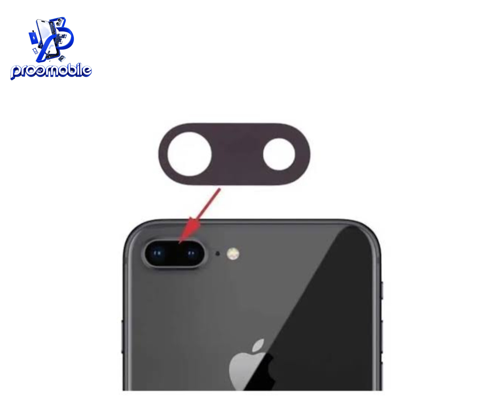 شیشه دوربین اصلی Apple iPhone 8 Plus