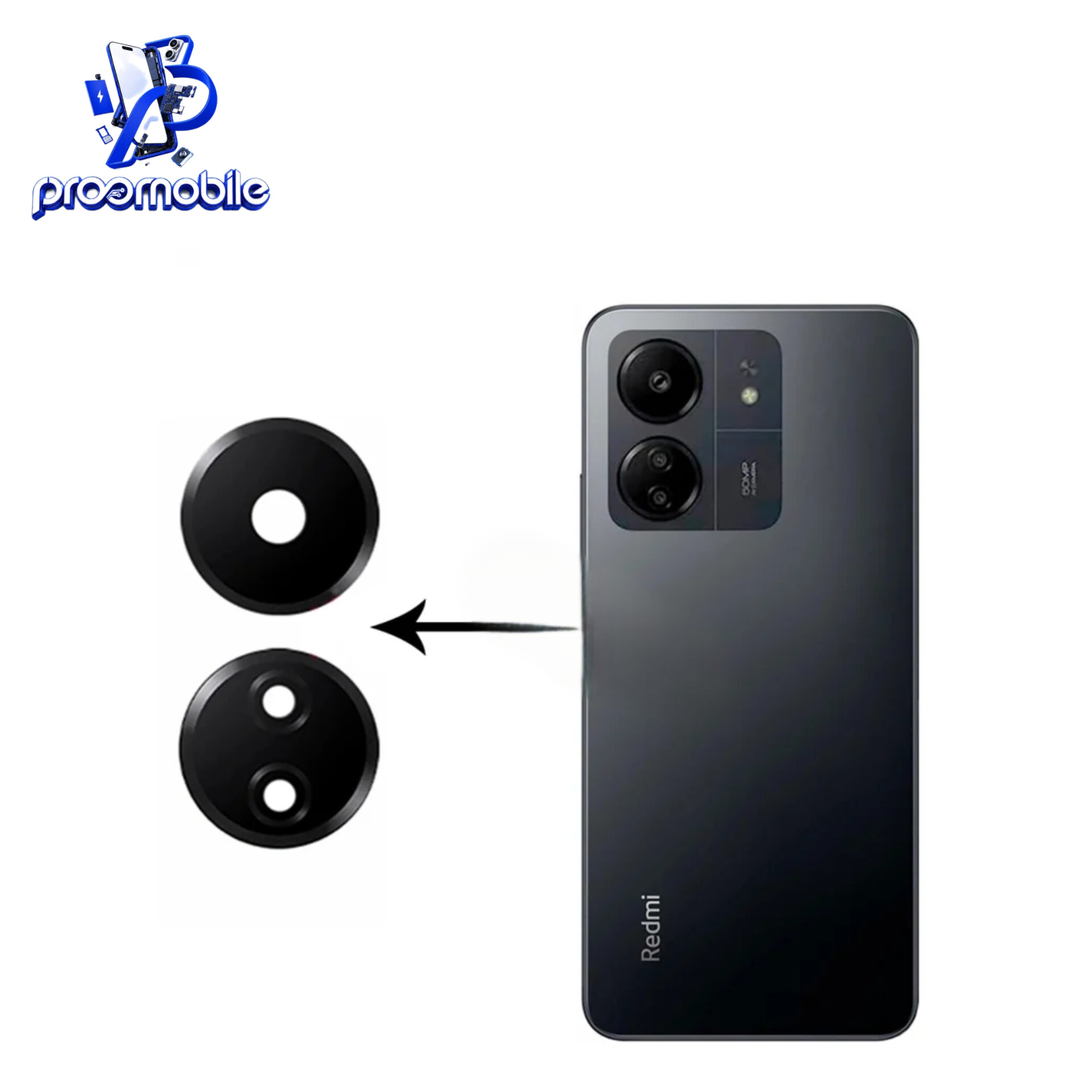 شیشه دوربین شیائومی Xiaomi Redmi 13c