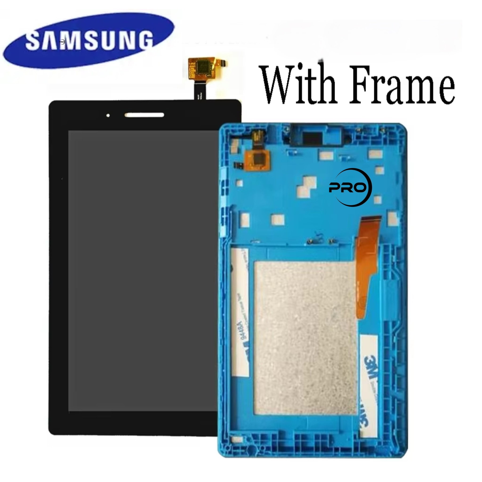 LCD LENOVO TAB3 -710 BLACK+FRAME ال سی دی لنوو مشکی با فریم